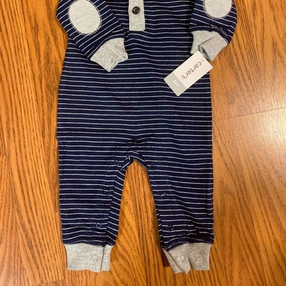 Carter's Baby Long Sleeve One Piece Jumpsuit - Picture 3 of 5